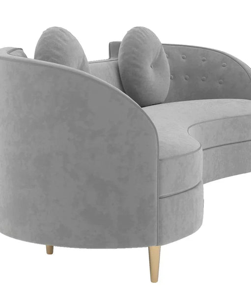 Perfecto Luxury Modern Suede Sofa Set