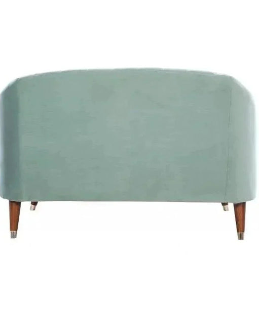 Kelly Straight Line Sofa Set in Suede - Oak Inside