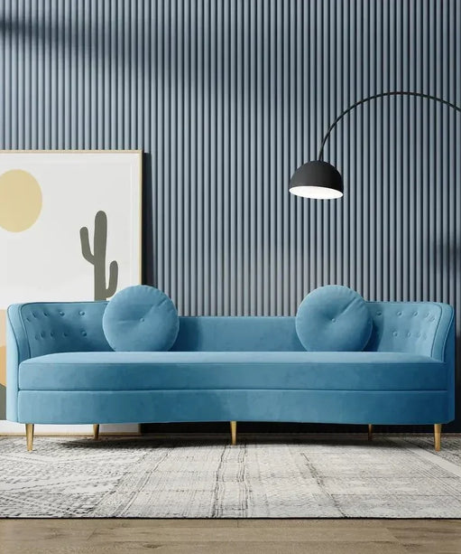 Perfecto Luxury Modern Suede Sofa Set