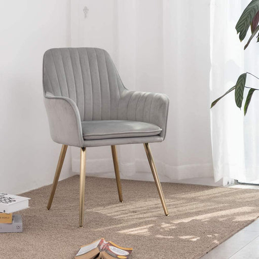 Oppo Suede Accent Chair - Oak Inside