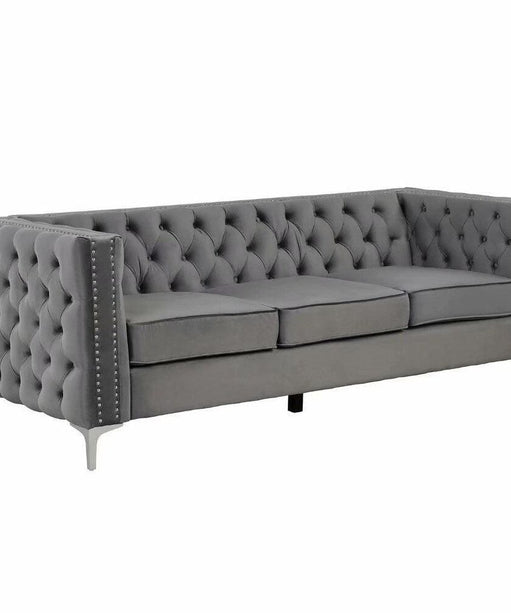 Livup Chesterfield Sofa Set - Oak Inside