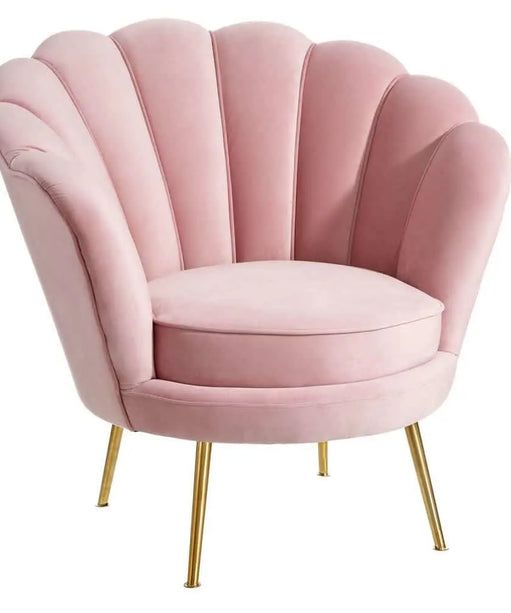Butterfly Accent Chair in Pink Color - Oak Inside