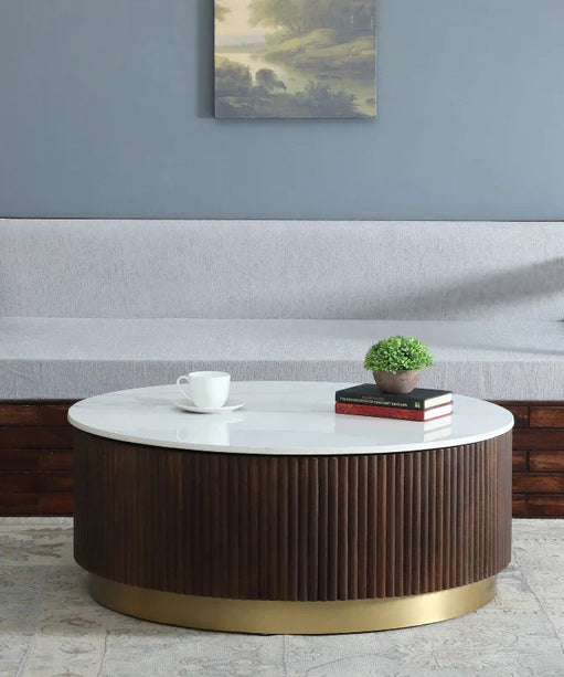 Kelly Luxury Center Table In Teak Wood