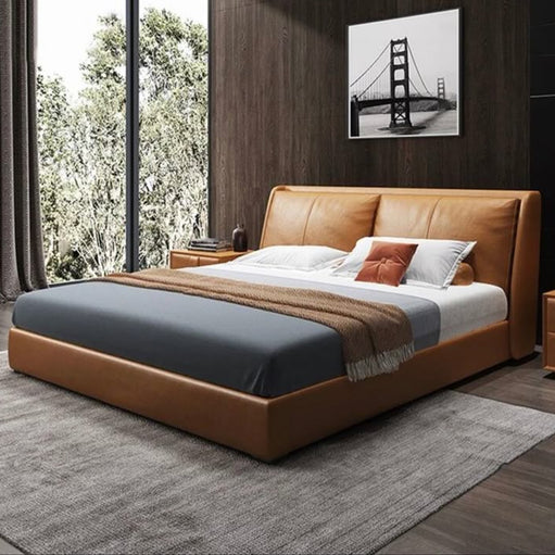 Korean Leather Upholshed Bed