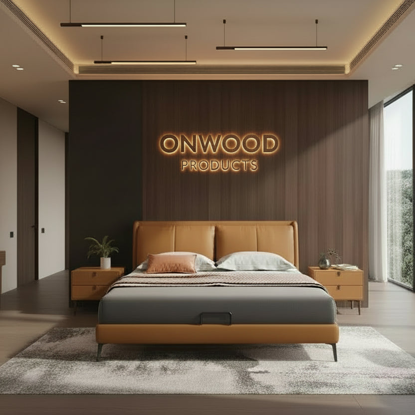 Korean Leather Upholshed Bed