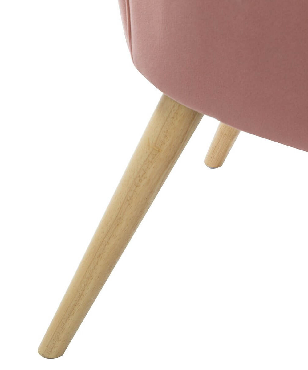 Lotus Upholstered Arm Chair In Velvet
