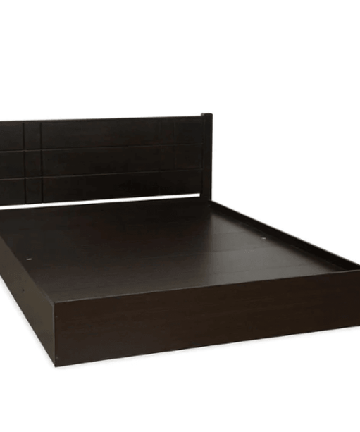 Cleopatra Bed with Storage in Brown Finish - Oak Inside