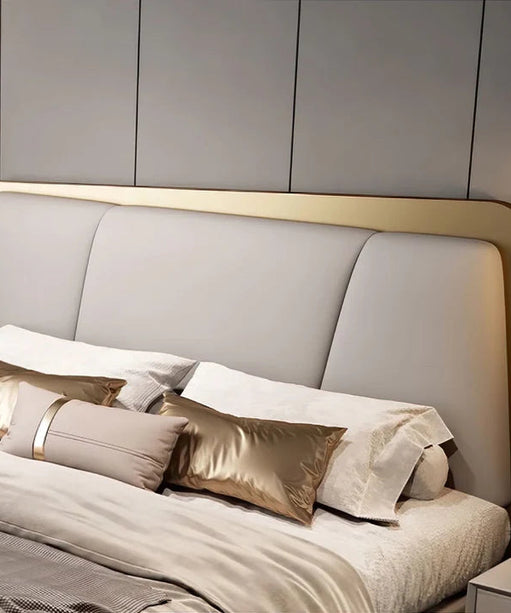 Aston Premium Upholstered Bed in Suede