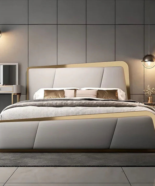 Aston Premium Upholstered Bed in Suede