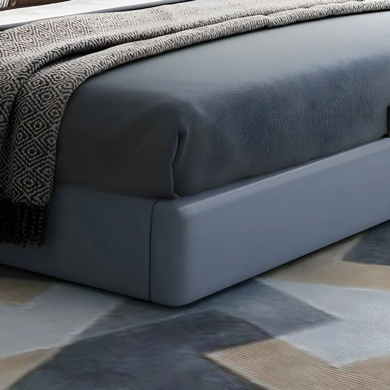 Tafino IMP dark grey in leatheright upholstered bed