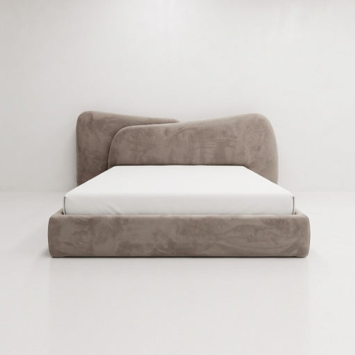 Ronaldo carved upholstered bed Better Leaf