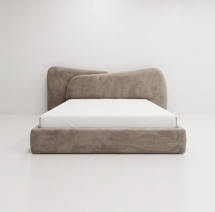 Ronaldo carved upholstered bed Better Leaf