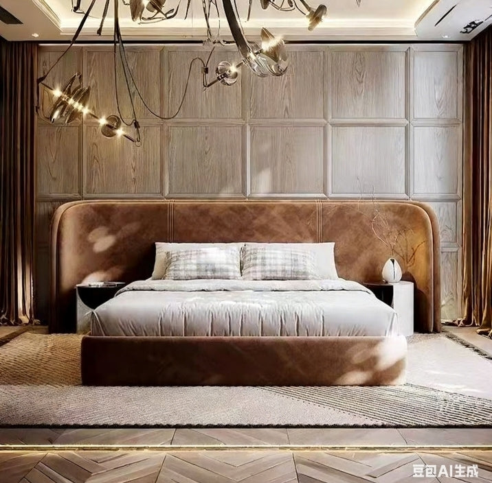 Masco premium luxury upholstered bed Better Leaf